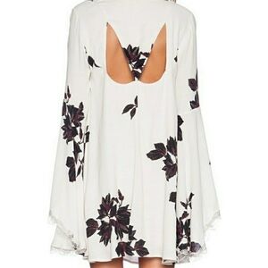 Free People Floral Bell Sleeve Dress